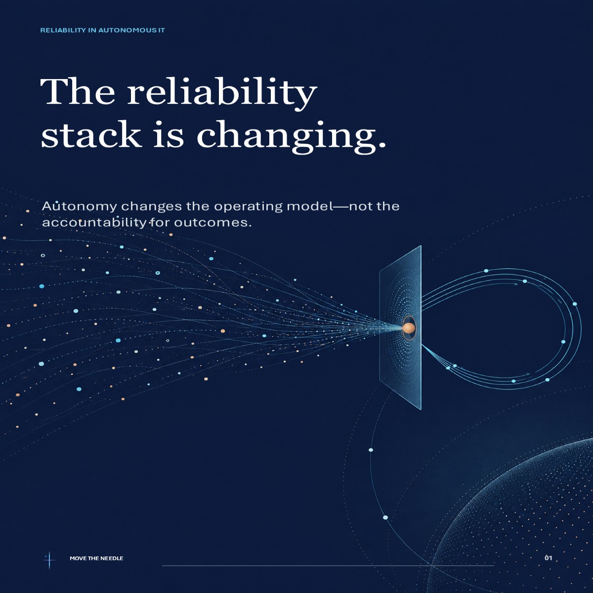 The reliability stack is changing. Autonomy changes the operating model—not the accountability for outcomes.